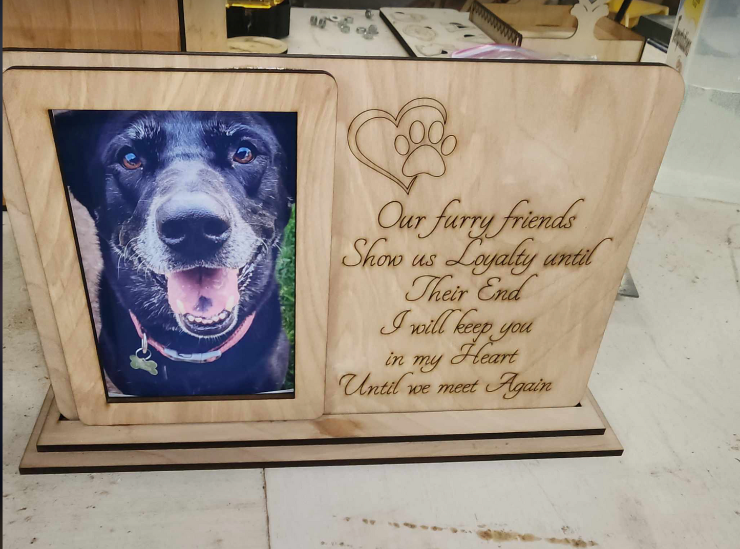 Custom Pet Memorial Frame