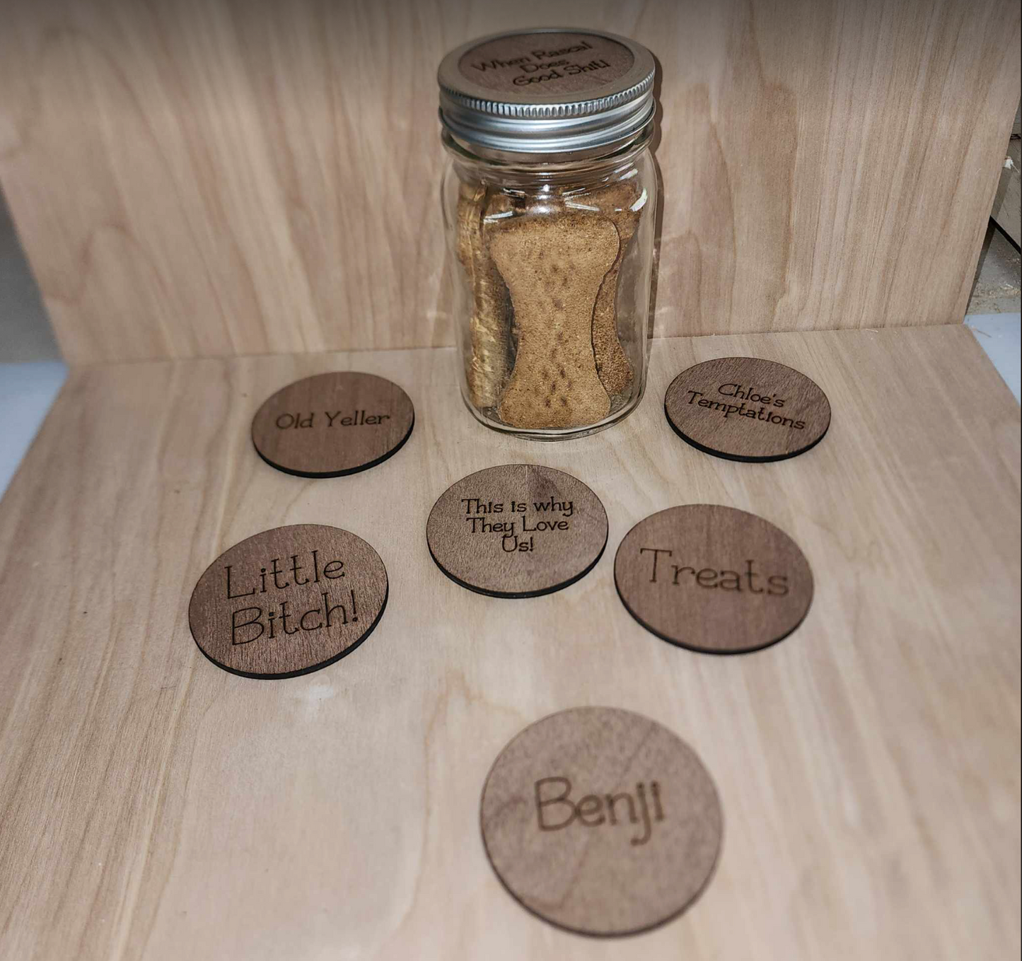 Custom Engraved Treat Jars